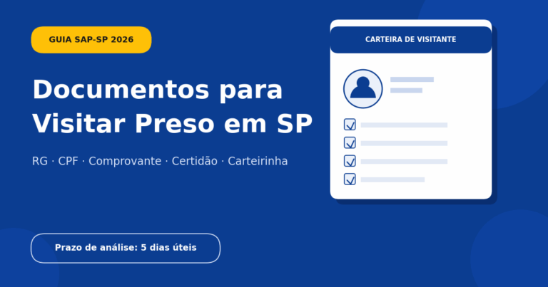 documentos para visitar preso em SP