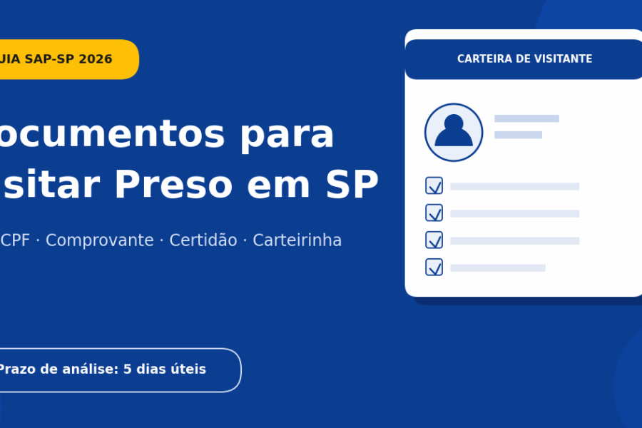 documentos para visitar preso em SP
